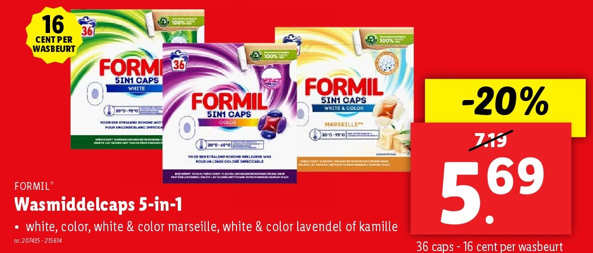 Wasmiddelcaps 5-in-1