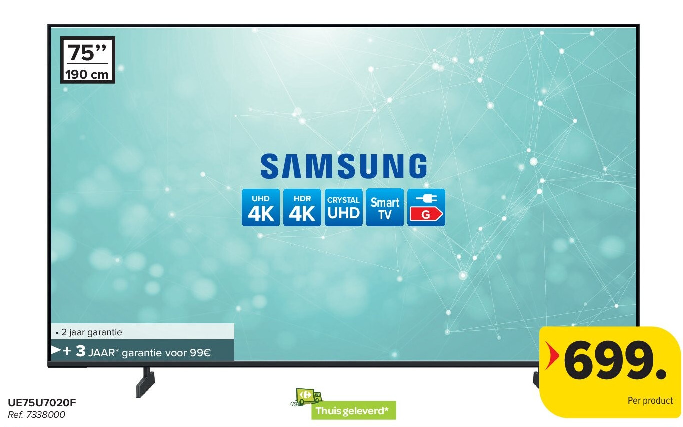 SAMSUNG UE75U7020F 4K TV