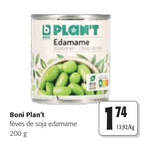 Boni Plan’t fèves de soja edamame 200 g