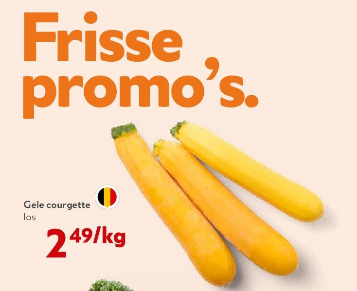 Gele courgette
