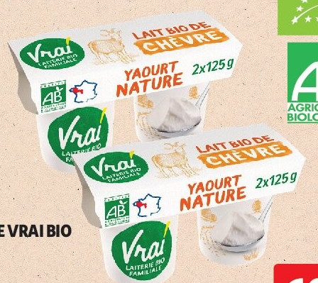 Yaourt chèvre nature bio