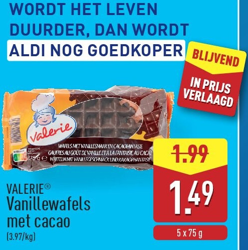 Vanillewafels met cacao