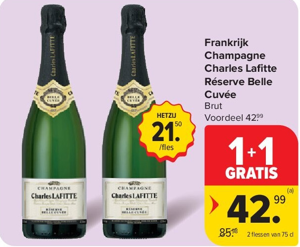 Frankrijk Champagne Charles Lafi tte Réserve Belle Cuvée