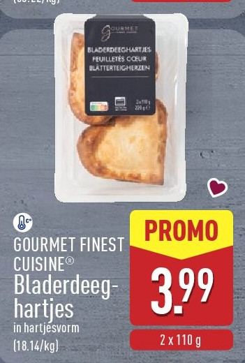 Bladerdeeg­ hartjes