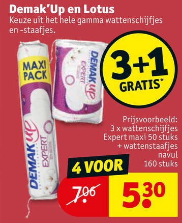 Wattenschijfjes Expert maxi 50 stuks +wattenstaafjes navul 160 stuks
