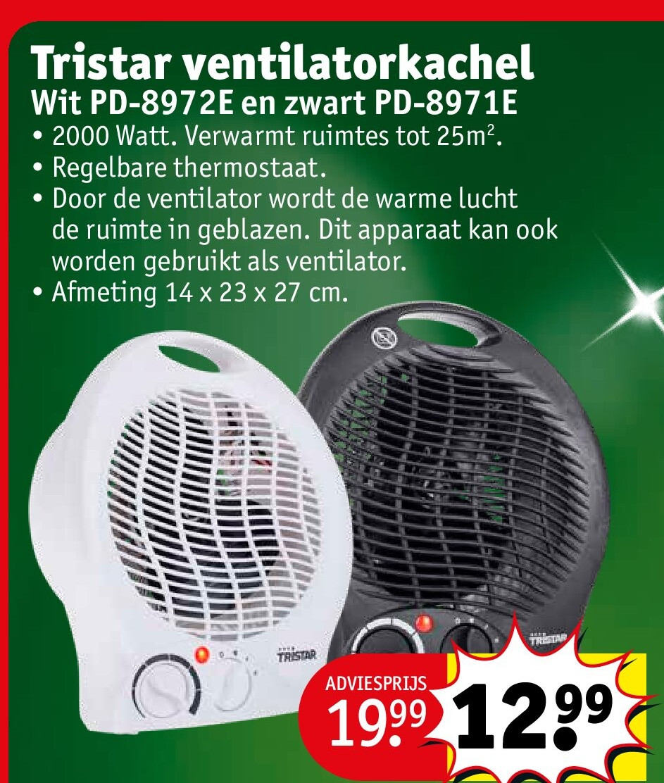 Tristar ventilatorkachel