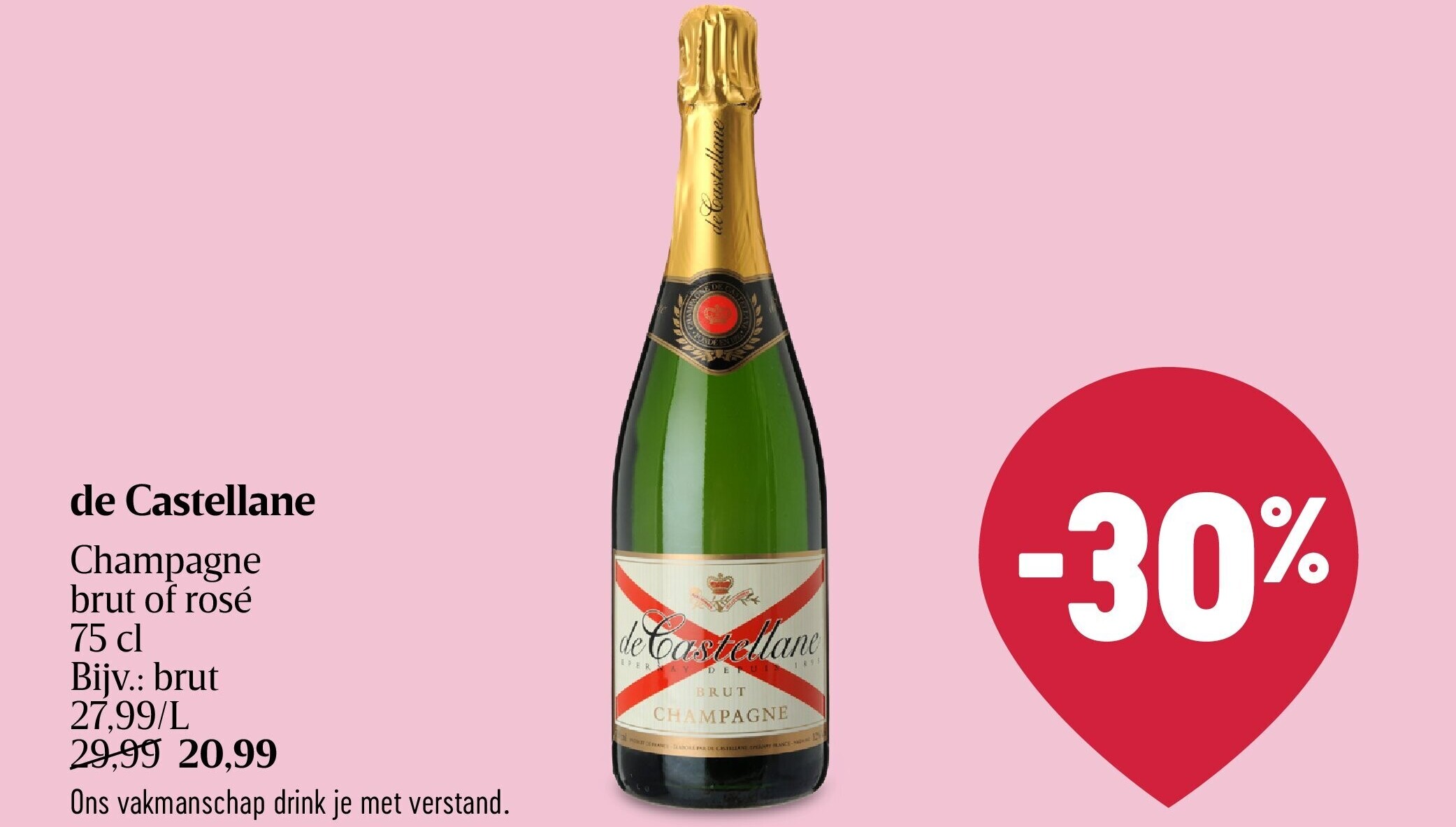de Castellane Champagne brut of rosé 75 cl
