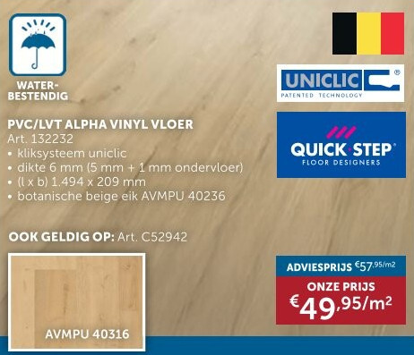 PVC/LVT ALPHA VINYL VLOER
