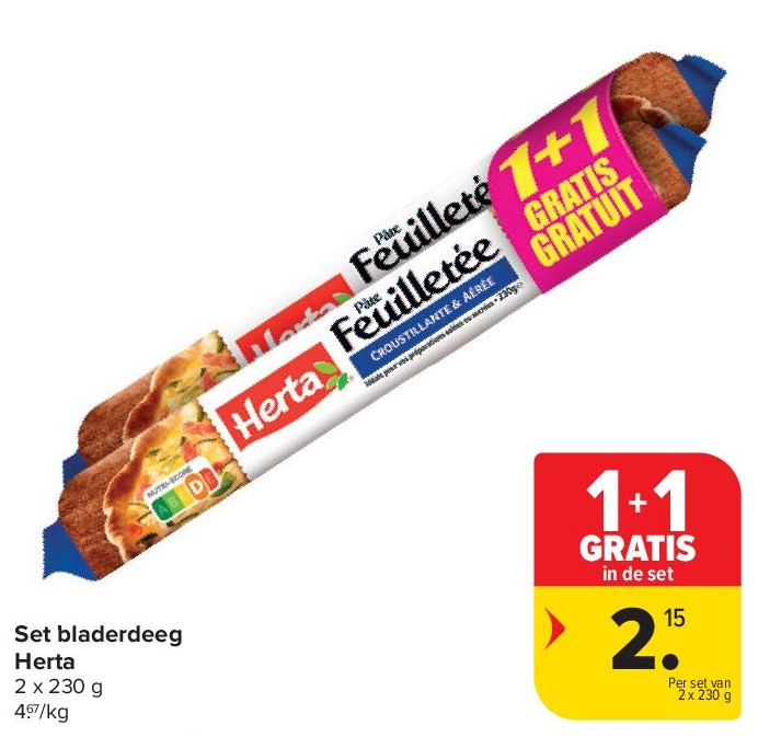Set bladerdeeg Herta