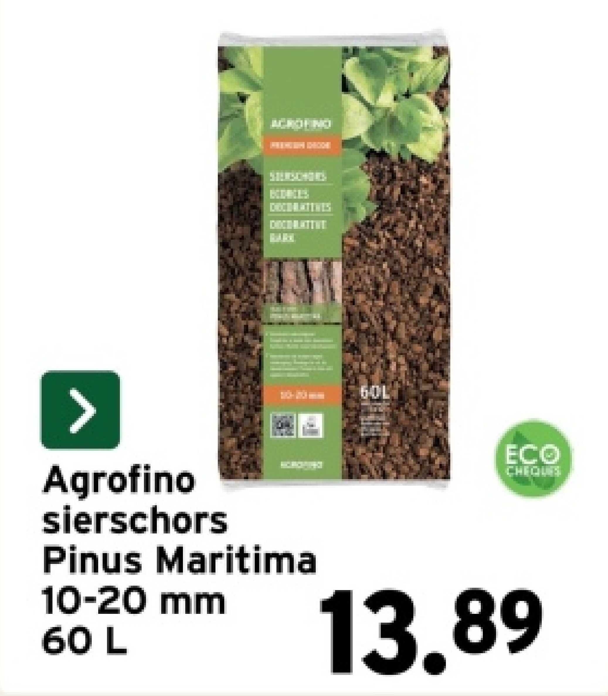 Agrofino sierschors Pinus Maritima 10-20 mm 60 L