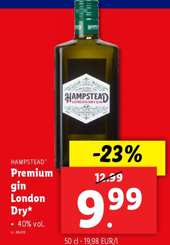 Premium gin London Dry