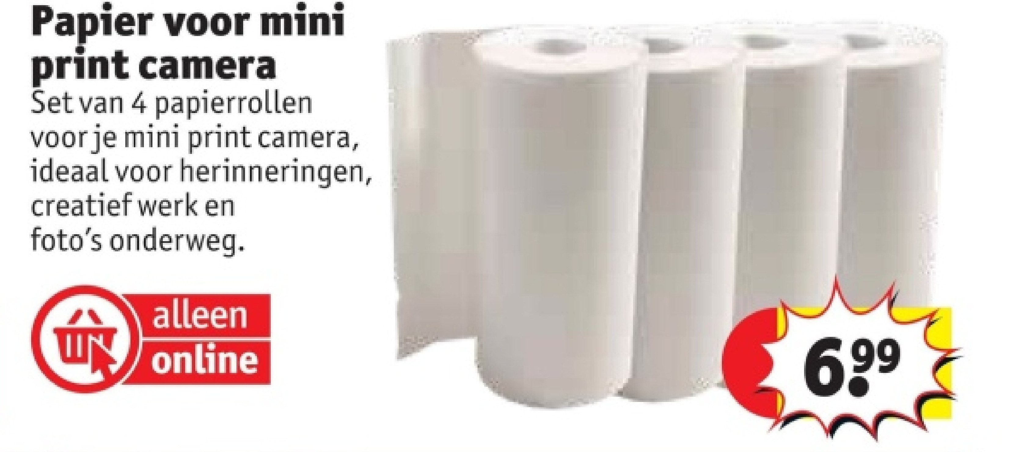 Papier voor mini print camera