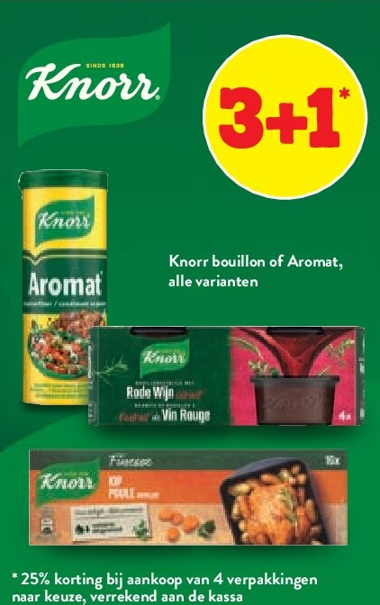 Knorr bouillon of Aromat, alle varianten