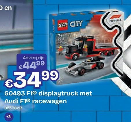 F1® displaytruck met Audi F1® racewagen