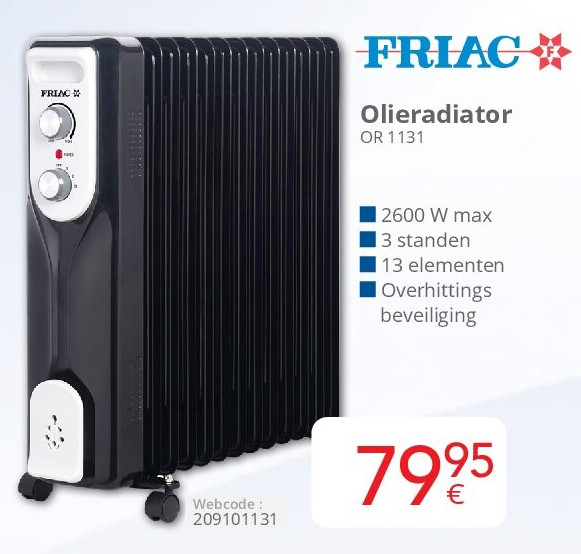 Friac Olieradiator OR 1131