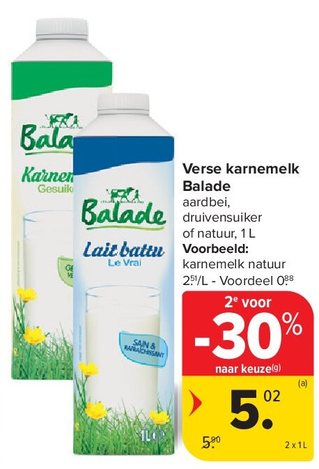 Verse karnemelk Balade