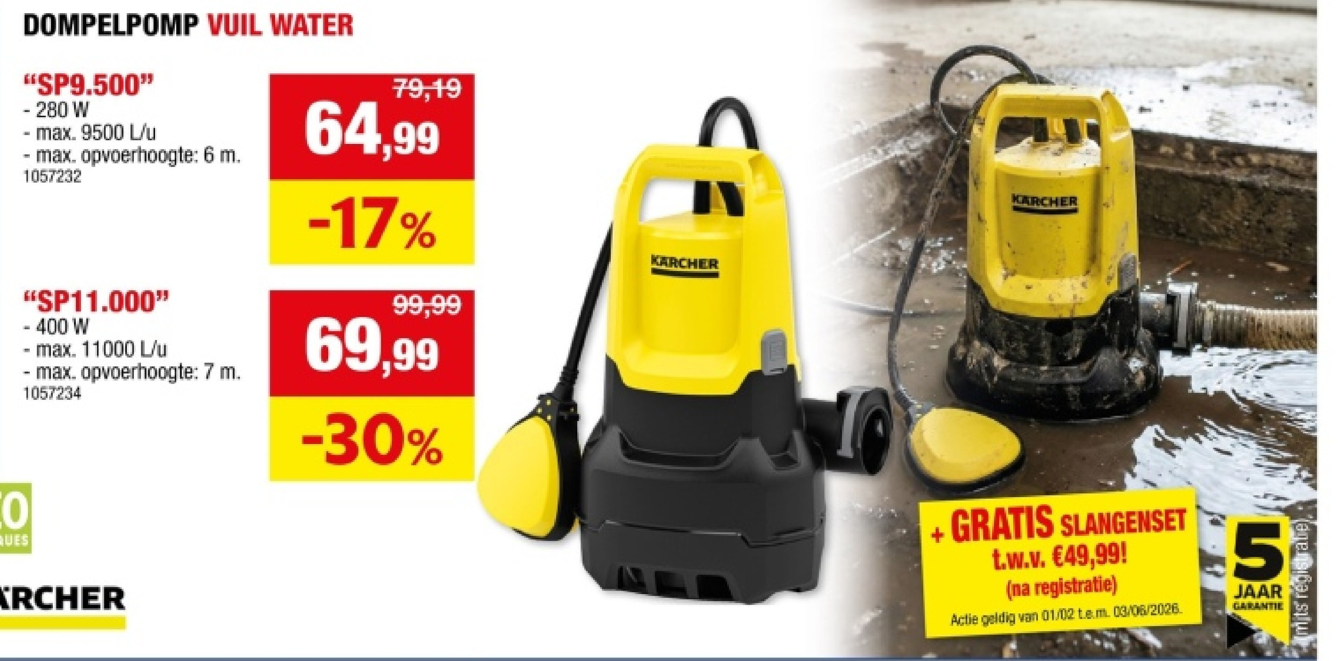 DOMPELPOMP VUIL WATER "SP9.500"