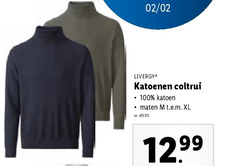 Katoenen coltrui