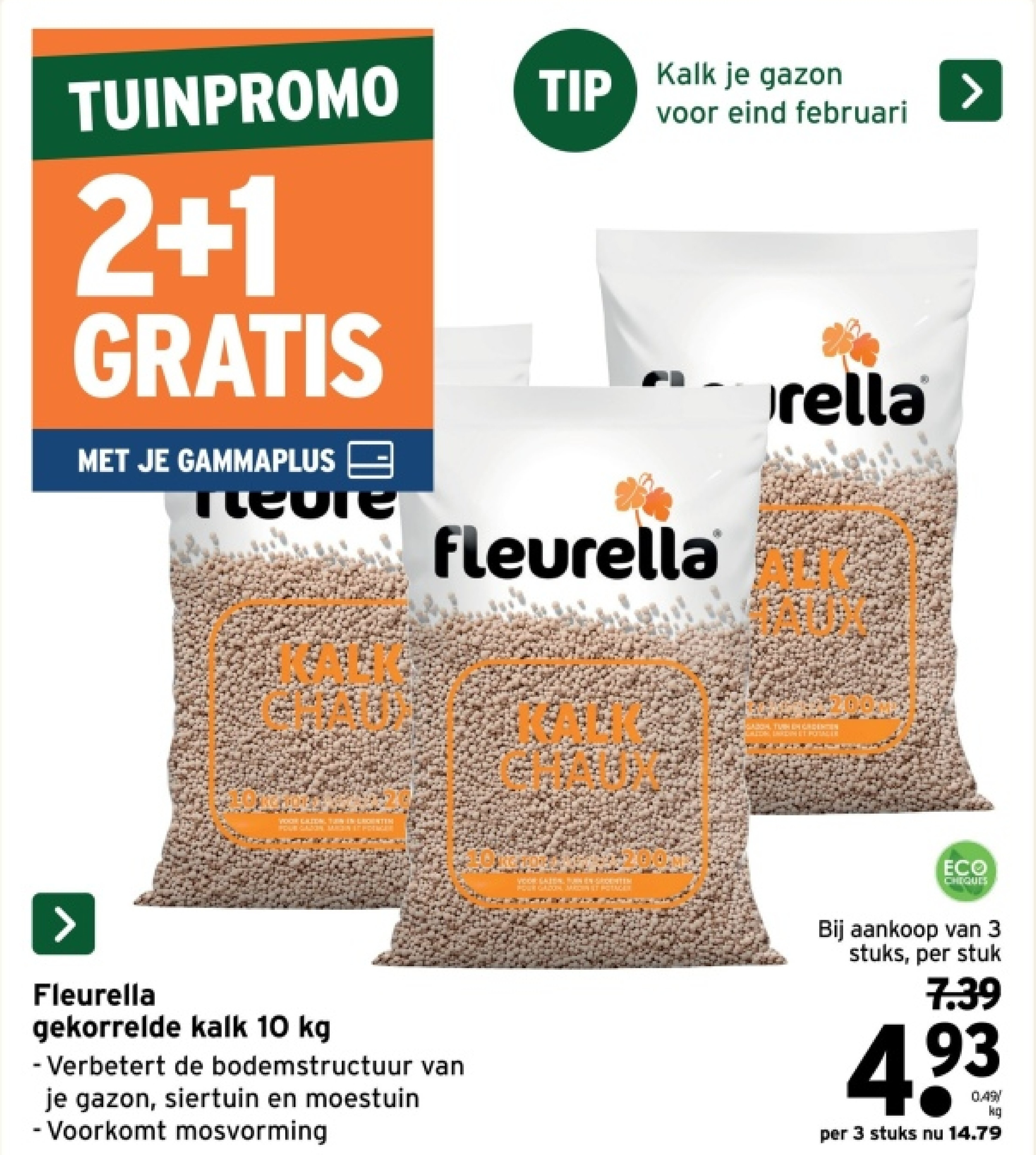 Fleurella gekorrelde kalk 10 kg
