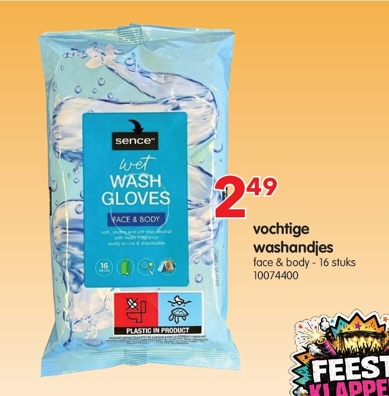vochtige washandjes