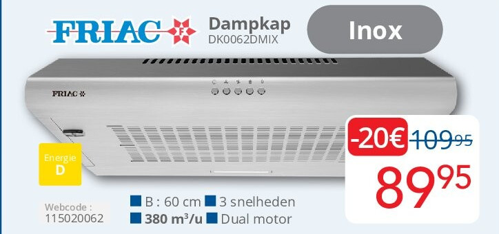 Friac Dampkap DK0062DMIX