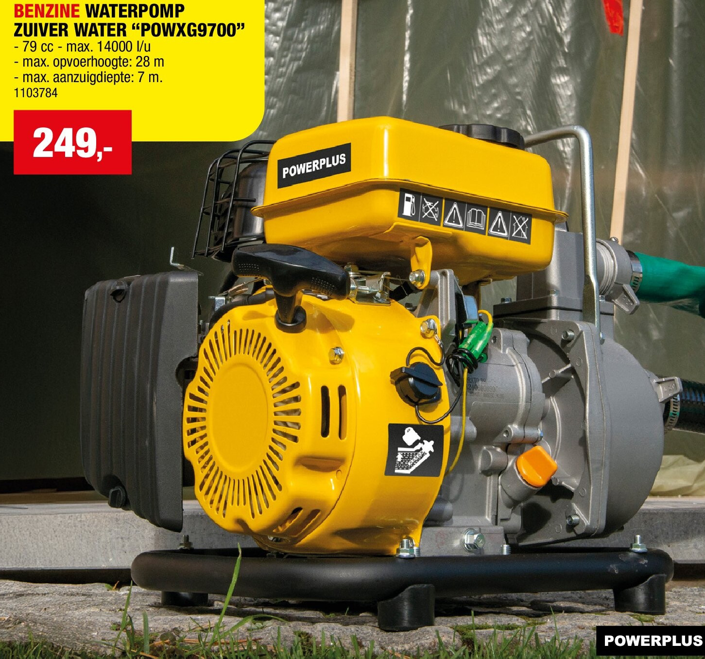 BENZINE WATERPOMP ZUIVER WATER “POWXG9700”
