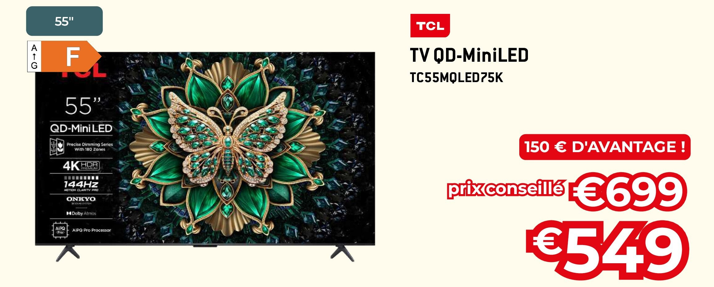 TV QD-MiniLED TC55MQLED75K