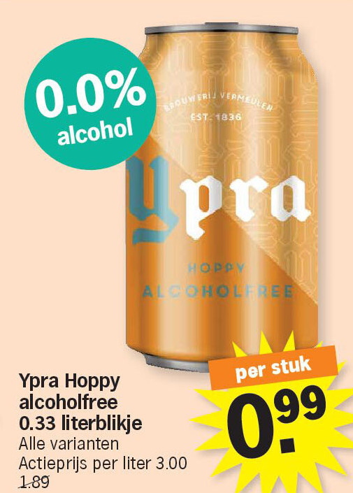 Ypra Hoppy alcoholfree 0.33 literblikje