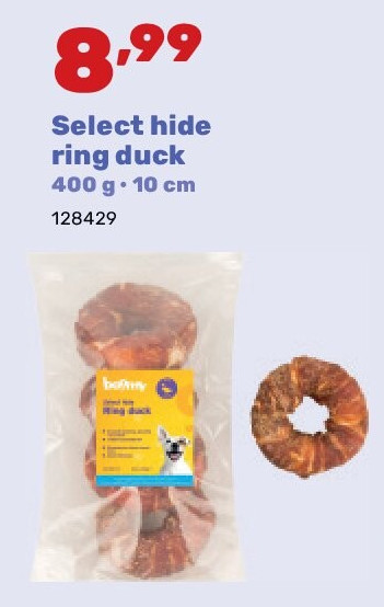 Select hide ring duck 400 g • 10 cm