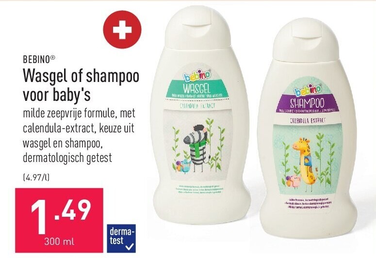 Wasgel of shampoo voor baby's