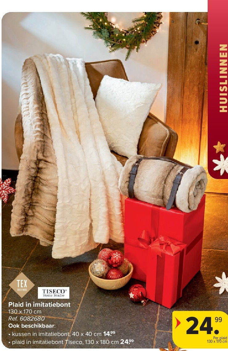 Plaid in imitatiebont