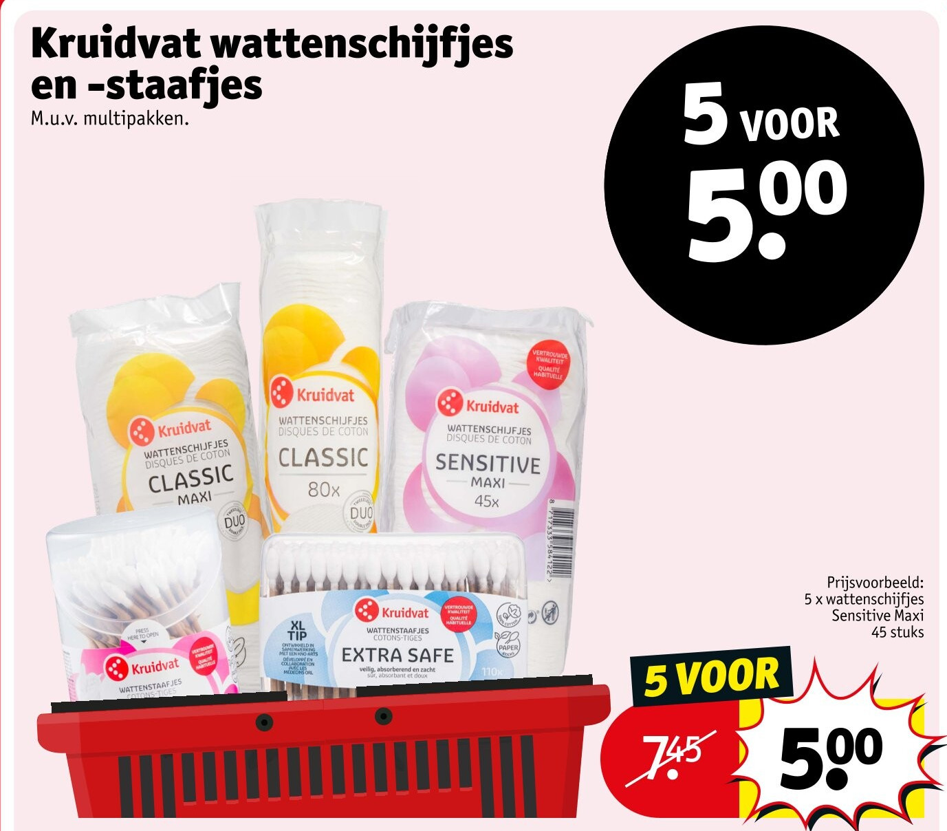 Kruidvat wattenschijfjes en -staafjes