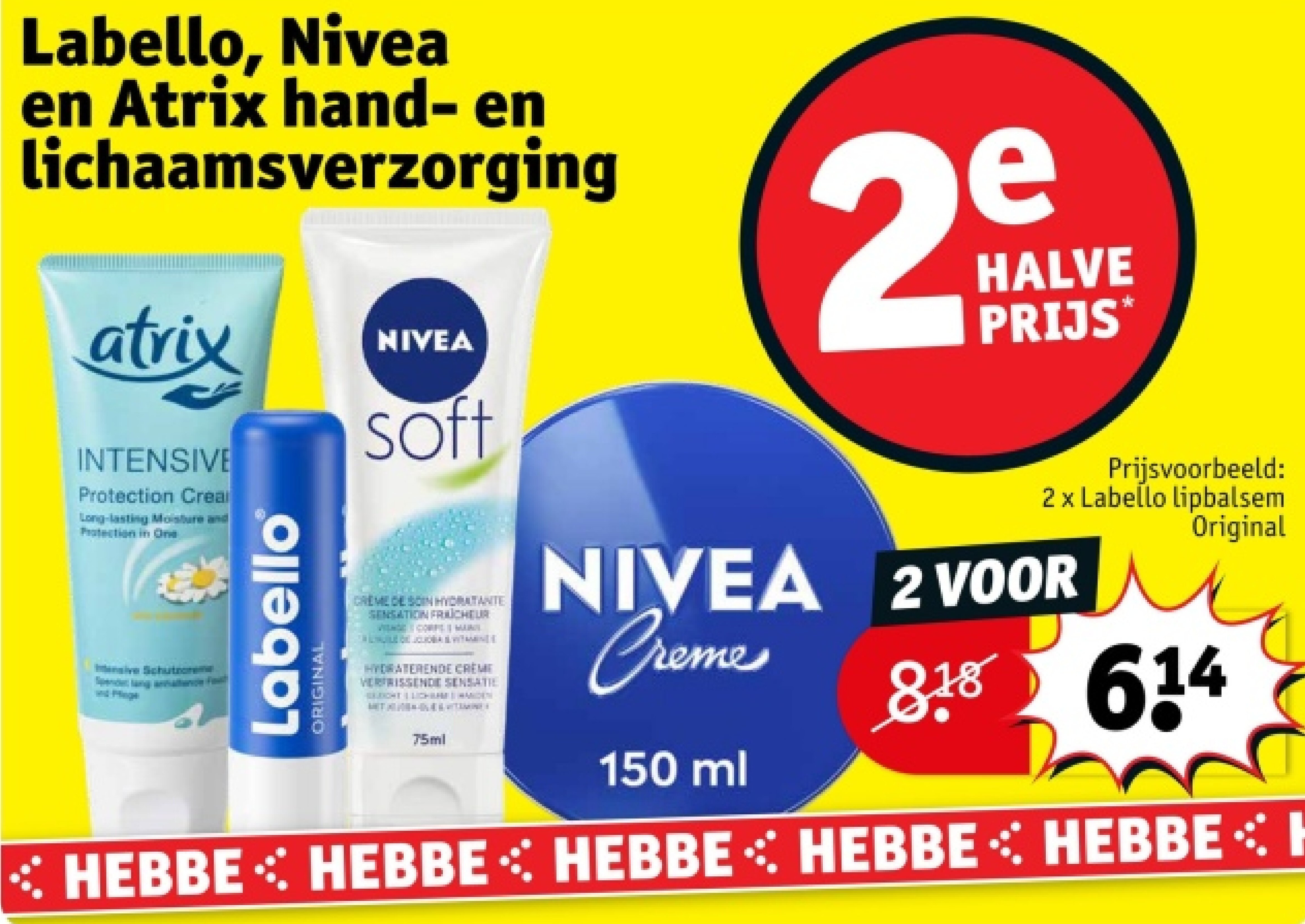 Labello, Nivea en Atrix hand- en lichaamsverzorging