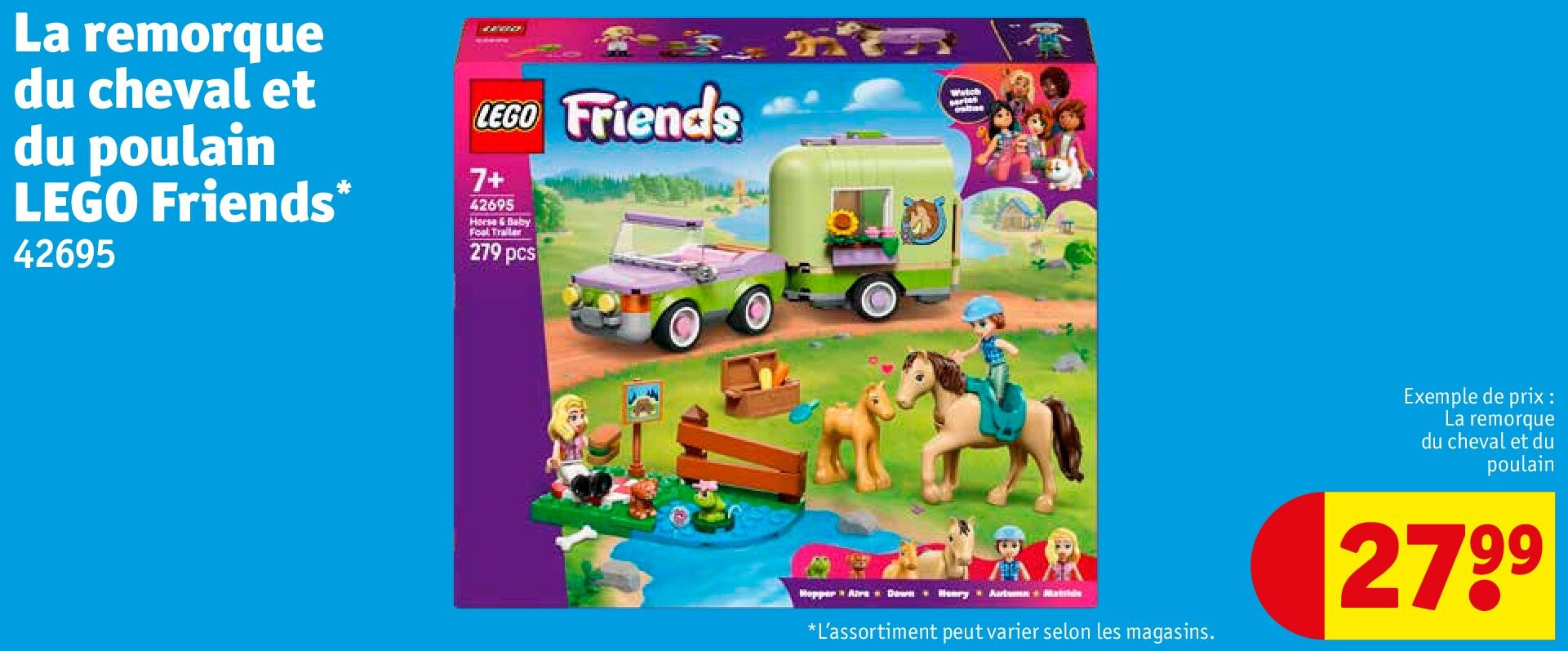 La remorque du cheval et du poulain LEGO Friends* 42695