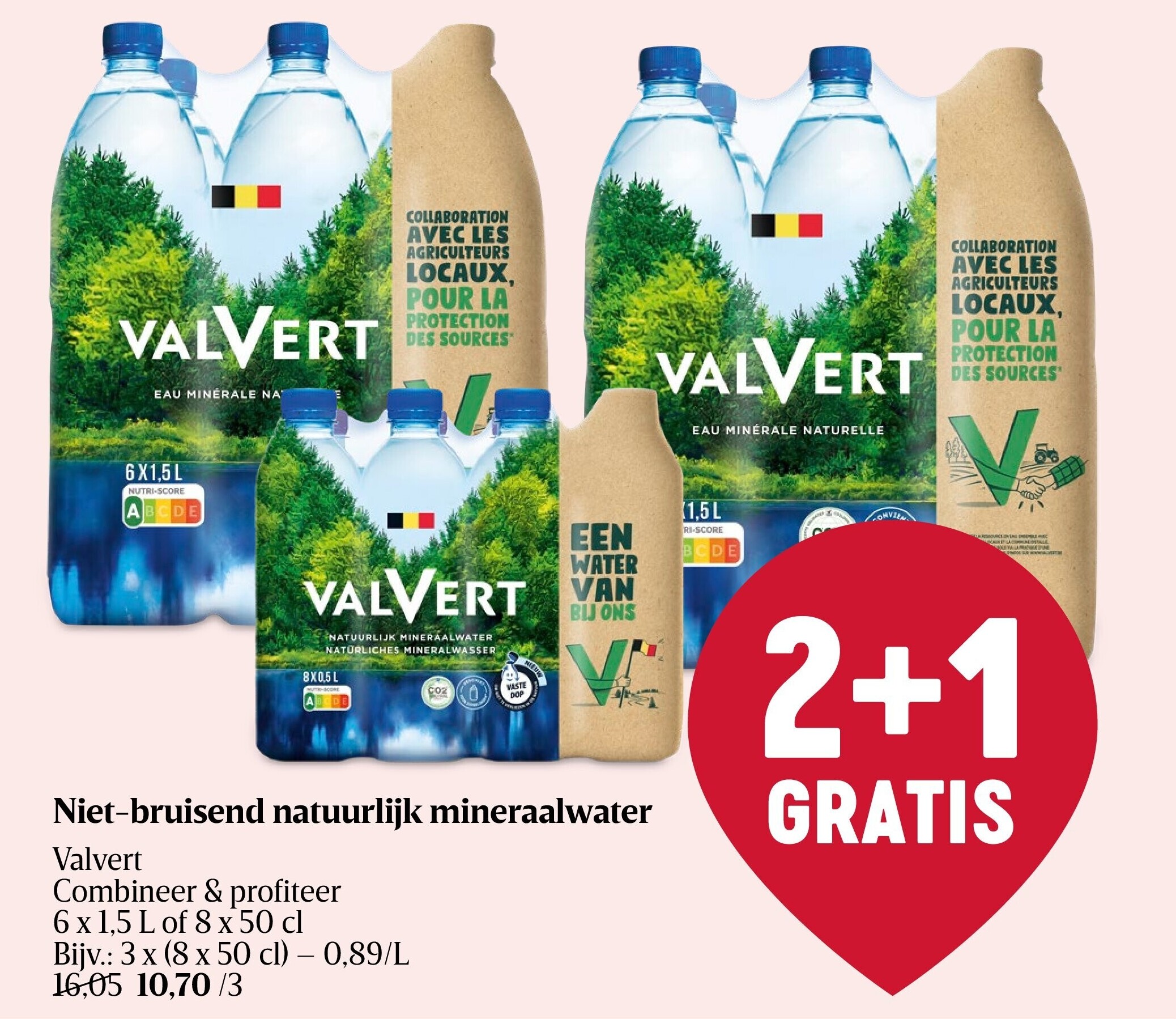 Niet-bruisend natuurlijk mineraalwater
