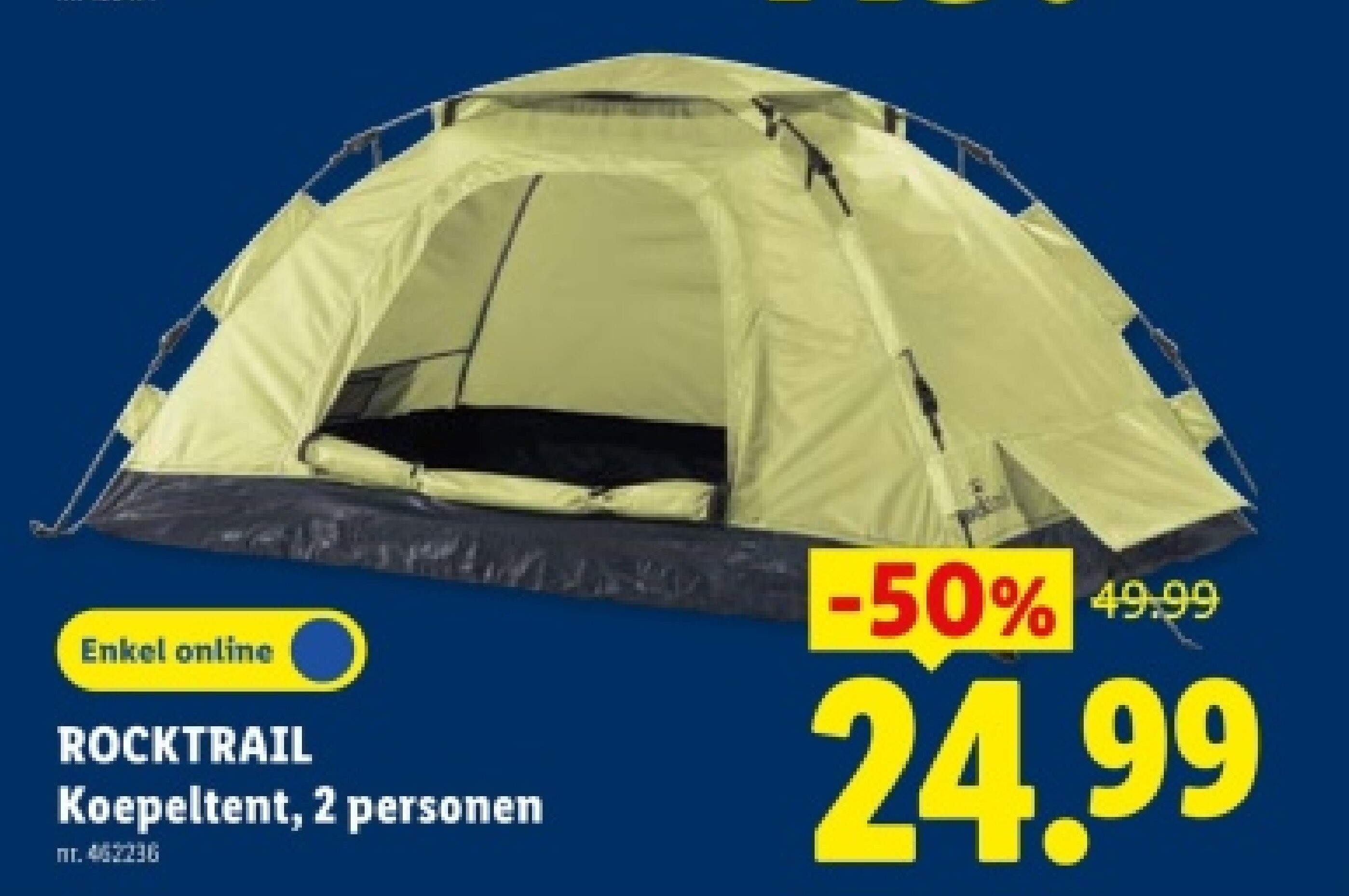 Koepeltent, 2 personen