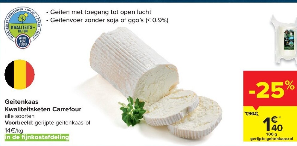 Geitenkaas Kwaliteitsketen Carrefour