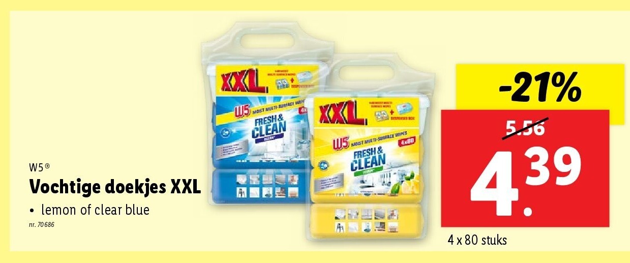 Vochtige doekjes XXL