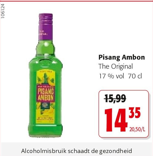 Pisang Ambon The Original 17 % vol 70 cl