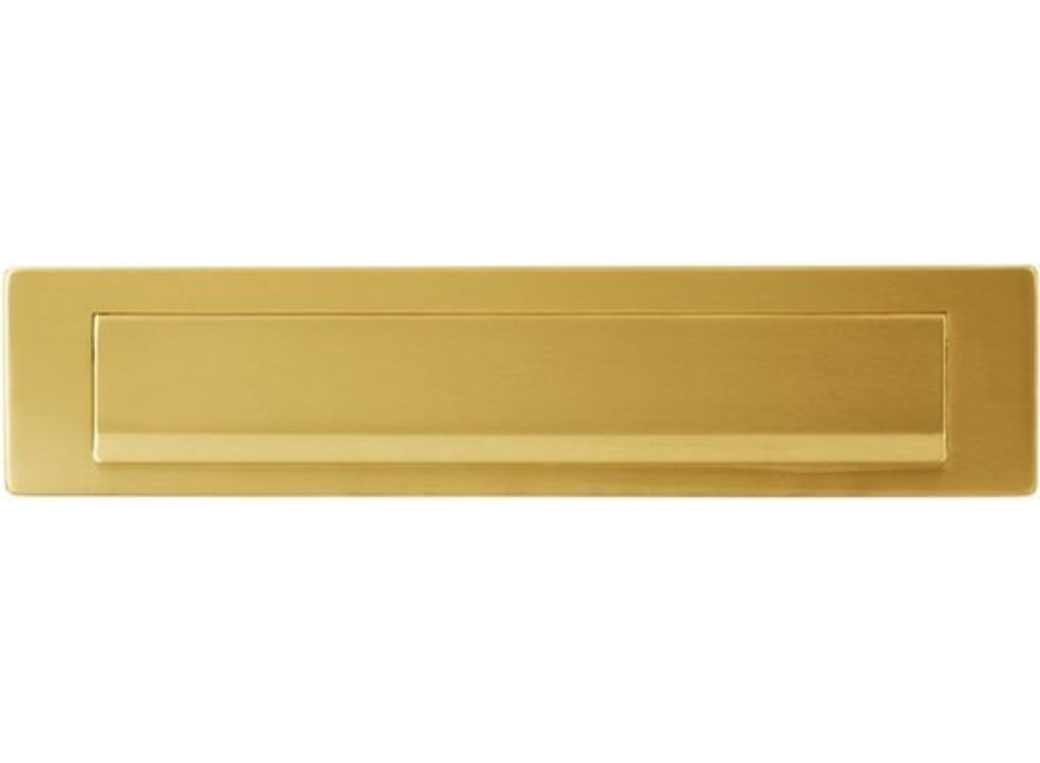 Brievenbus + klep - Aluminium - 31 x 8 cm - Licht goud