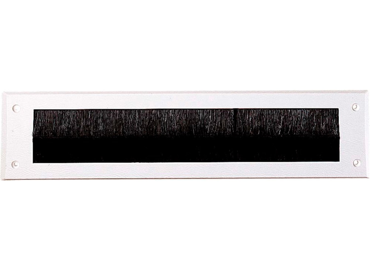Brievenbus Tochtwering - Met Borstel - 34 × 8 cm - Wit