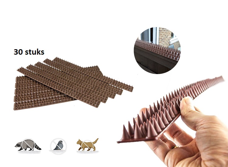 Kinzo Anti-Klim Strips - 15 Meter - 30 Stuks - Bruin