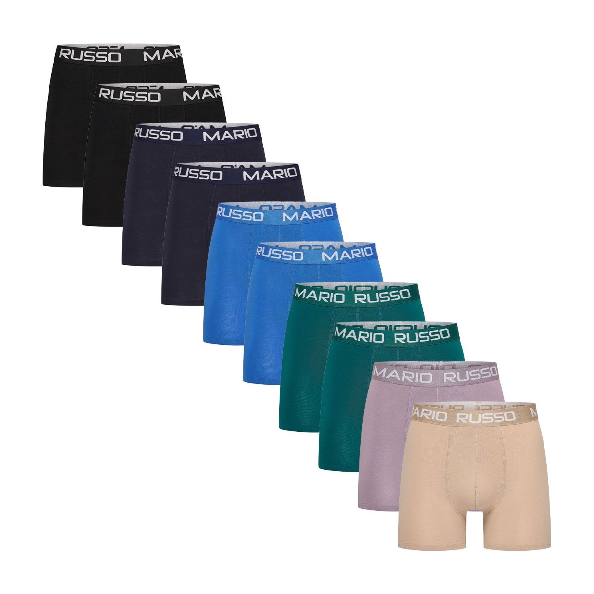 10 pack - Mario Russo Boxershorts Style - Heren Ondergoed