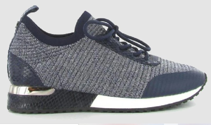 Sneaker blauw zilver