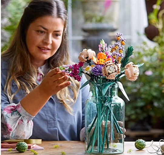 LEGO 10280 Creator Expert Bloemboeket, Kunstbloemen, Botanische Collectie Set voor Volwassenen