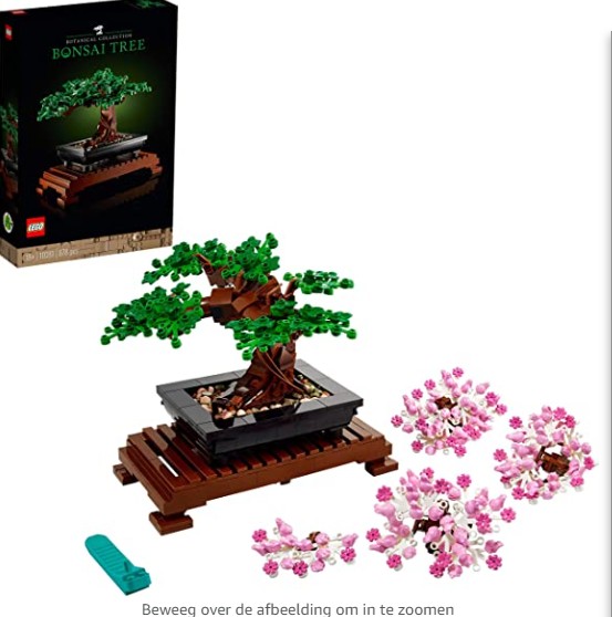 LEGO 10281 Creator Expert Bonsai Boom Set voor Volwassenen, DIY Huis Decor Project, Botanische Collectie