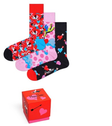 Happy Socks I love You Giftbox 3P - Maat 36-40