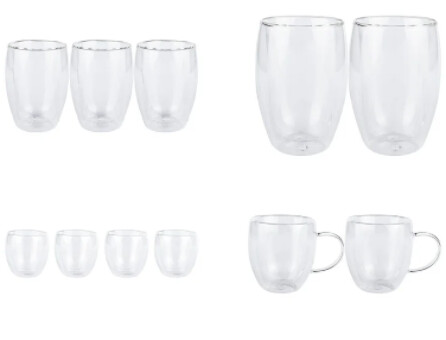 ERNESTO® Dubbelwandige glazen, borosilicaatglas