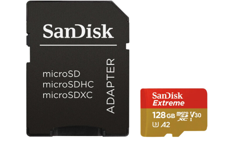 SanDisk MicroSDXC Extreme 128GB 160MB/s + SD Adapter