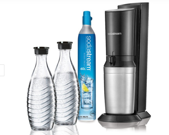SODASTREAM Bruiswatertoestel Crystal Black MegaPack